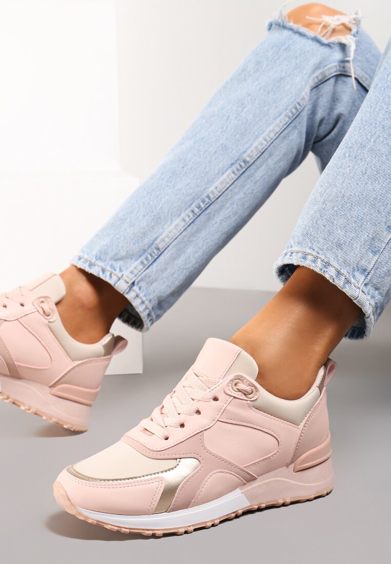 Różowe Sneakersy Kassaea
