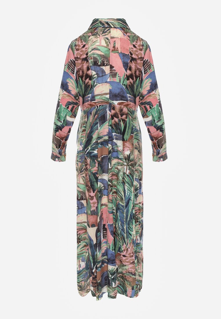 Niebiesko-Zielona Sukienka Basomela