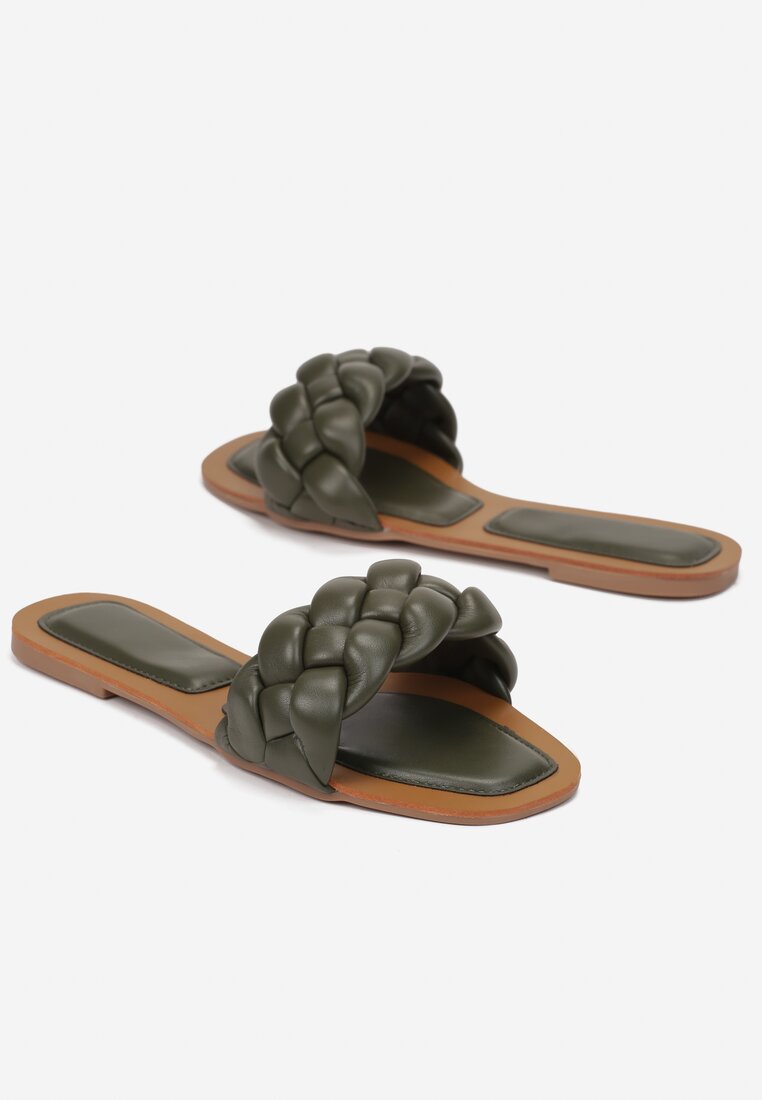 Khaki Klapki Nysheshi