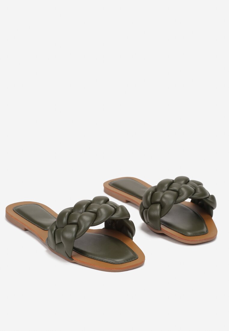 Khaki Klapki Nysheshi
