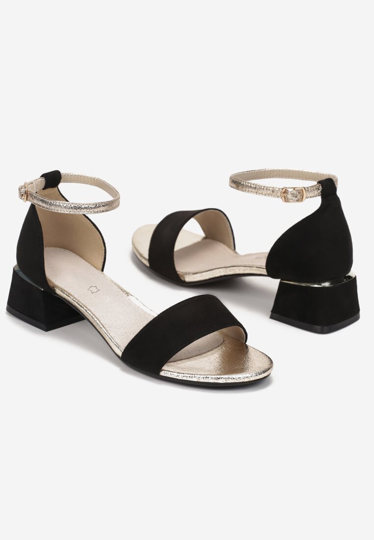 Czarne Sandały Calone