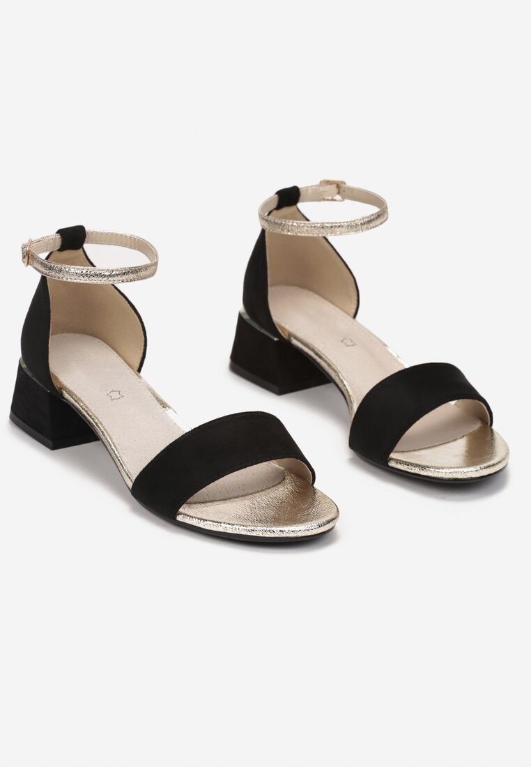 Czarne Sandały Calone