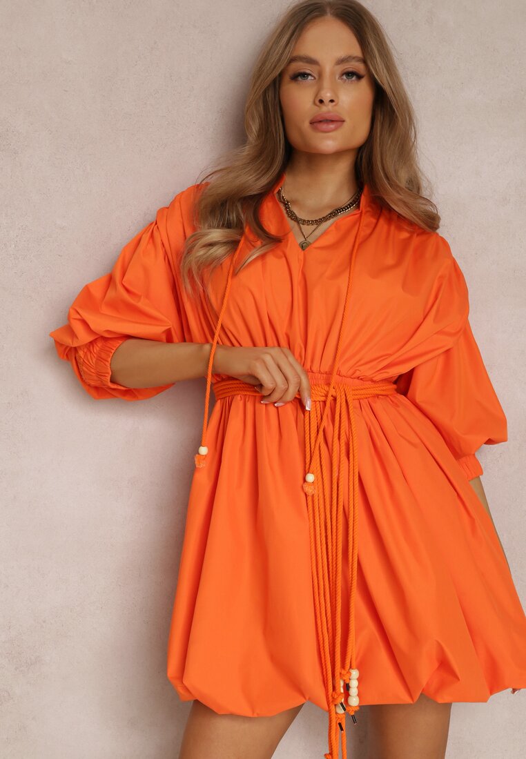 Pomarańczowa Sukienka Appomene