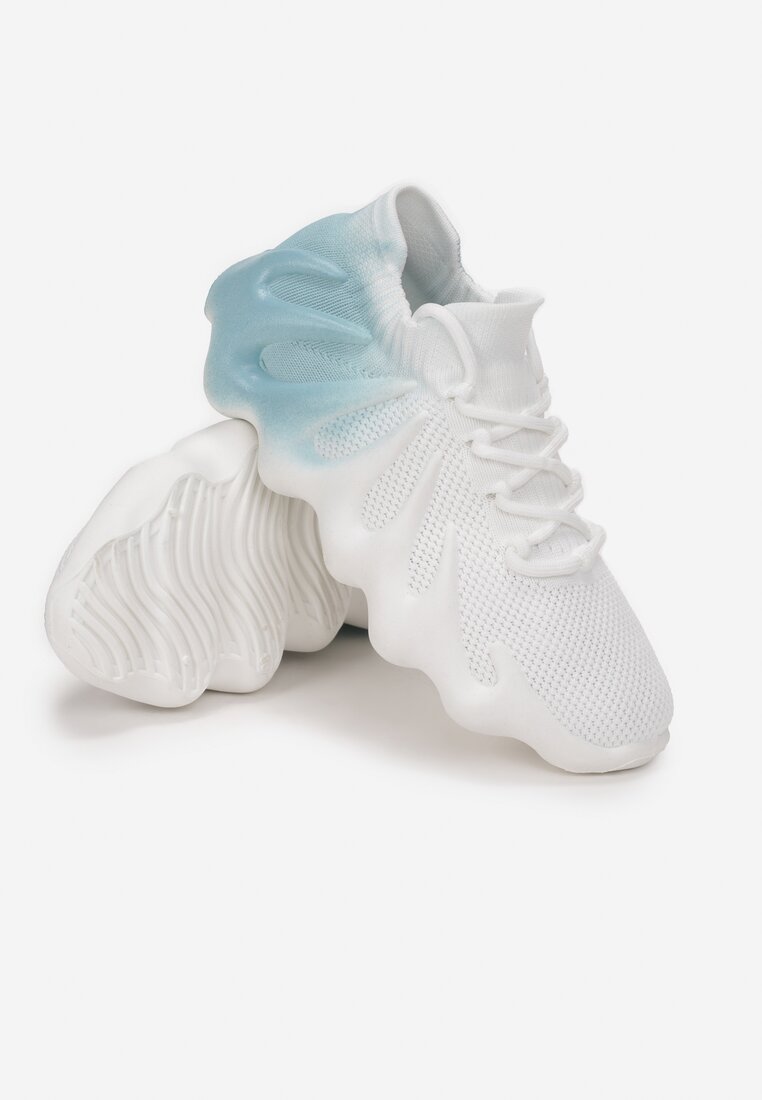 Biało-Niebieskie Sneakersy Phelladina