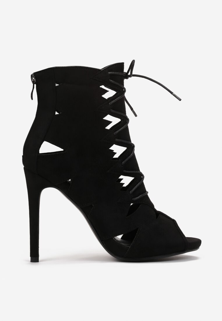 Czarne Sandały Darios