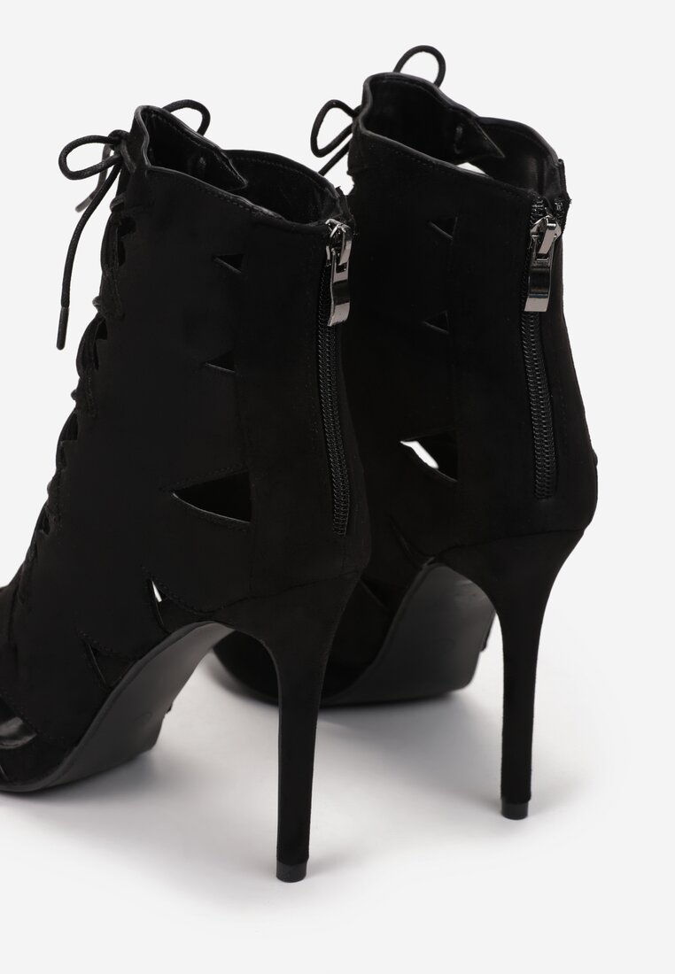 Czarne Sandały Darios