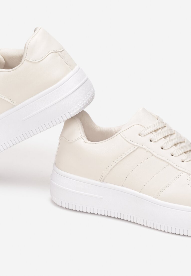Beżowe Sneakersy Rasminos