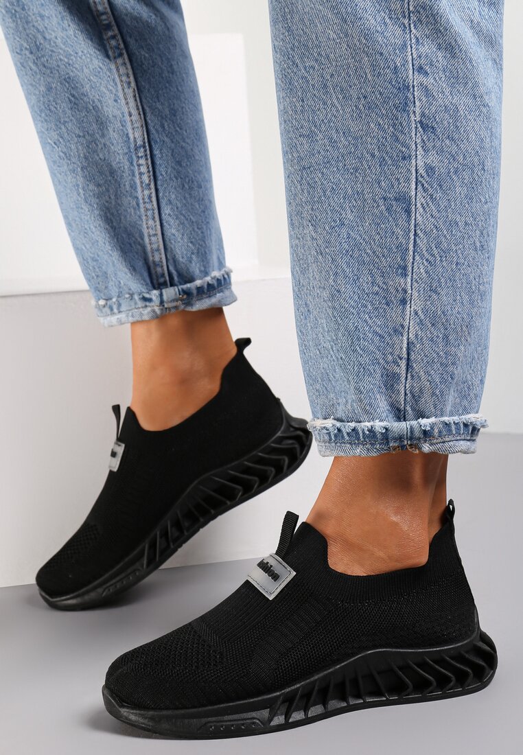 Czarne Buty Sportowe Meneimon