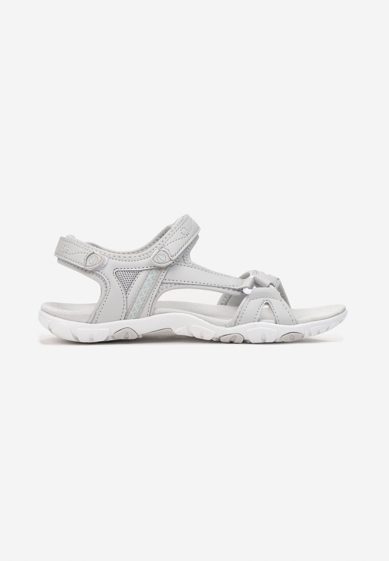 Sandale Gri Sport cu Brant din Piele Teresena