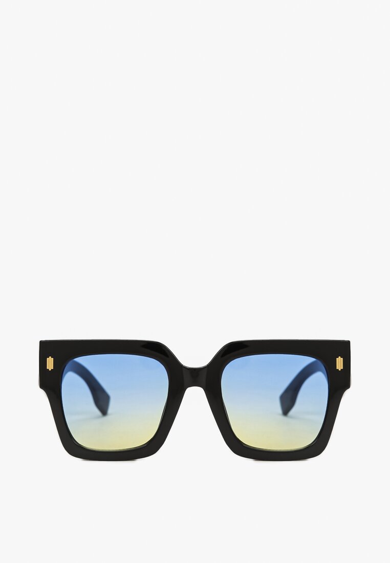 Czarno-Niebieskie Okulary Naerathe