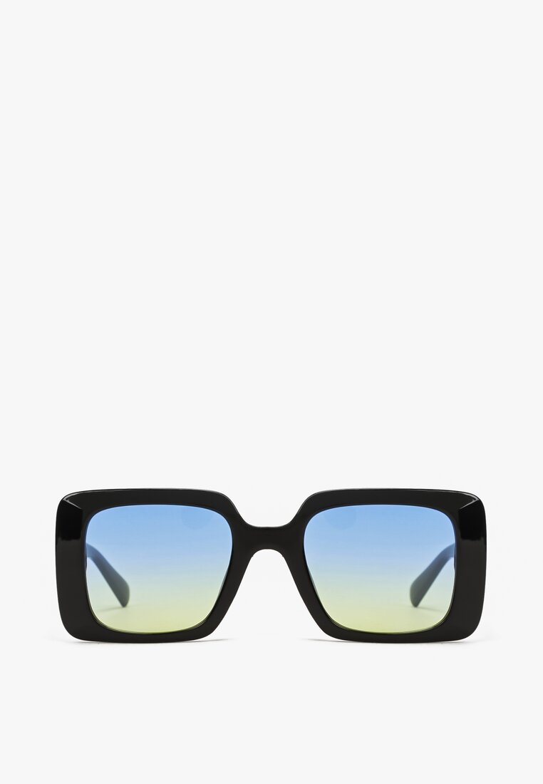 Czarno-Żółte Okulary Przeciwsłoneczne Adusa