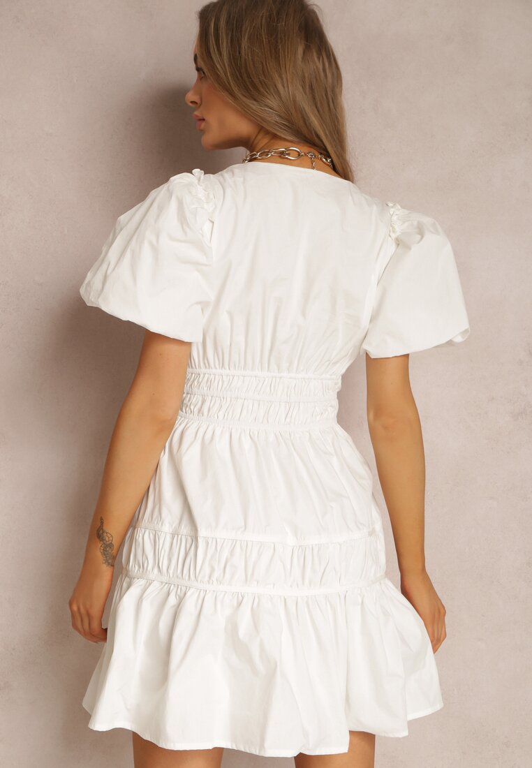 Biała Sukienka z Bawełny Philede