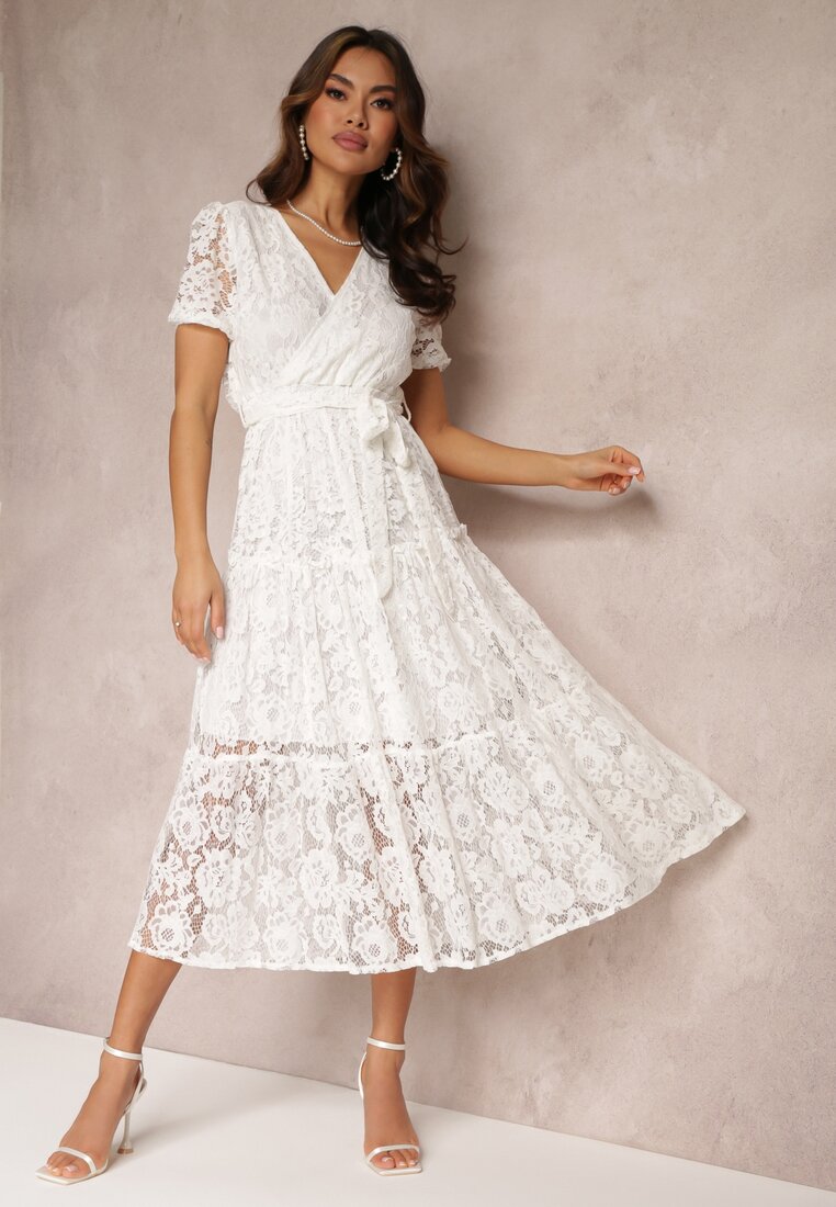Biała Sukienka Caneope