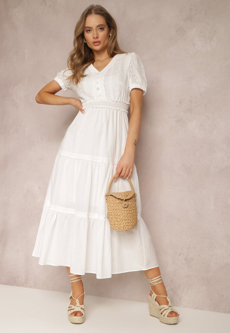 Biała Sukienka Actilla