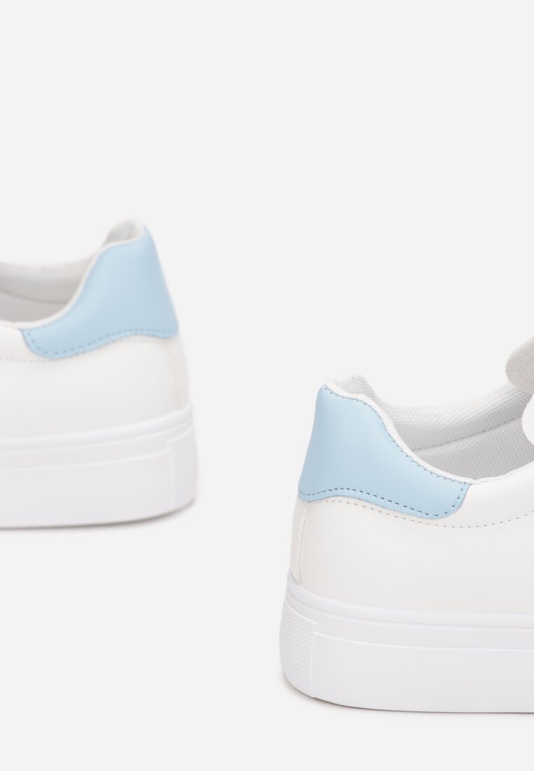 Biało-Niebieskie Sneakersy Thessomeda