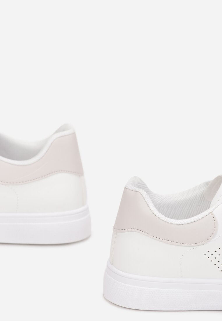 Biało-Beżowe Sneakersy Phaedrice