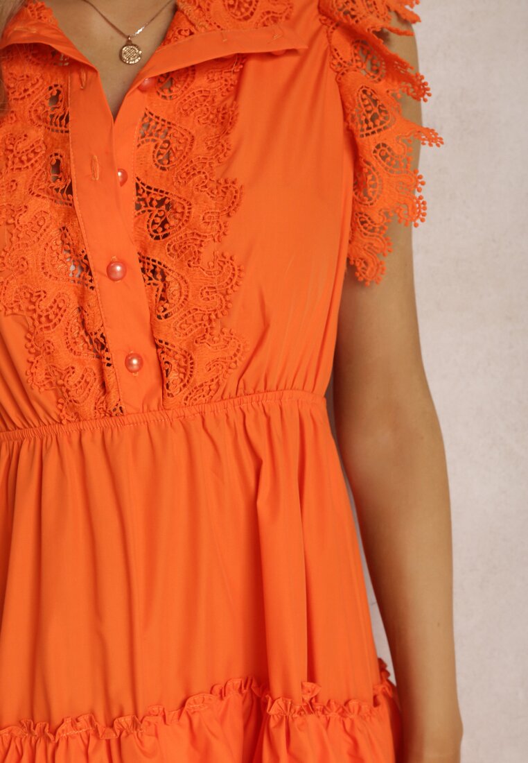 Pomarańczowa Sukienka Iomaia