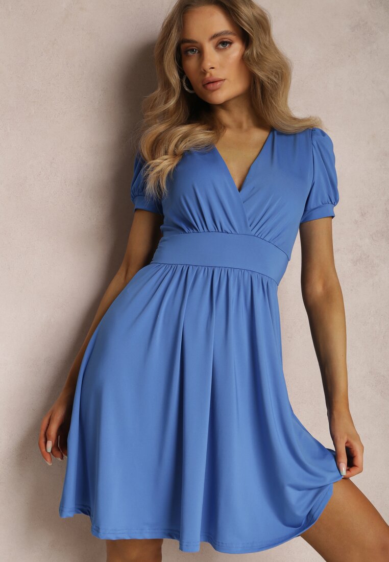 Niebieska Sukienka Agamia