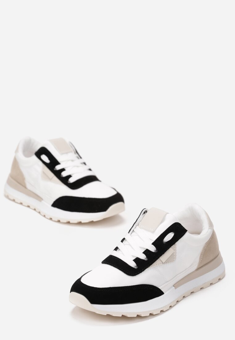 Biało-Czarne Sneakersy Calanthe
