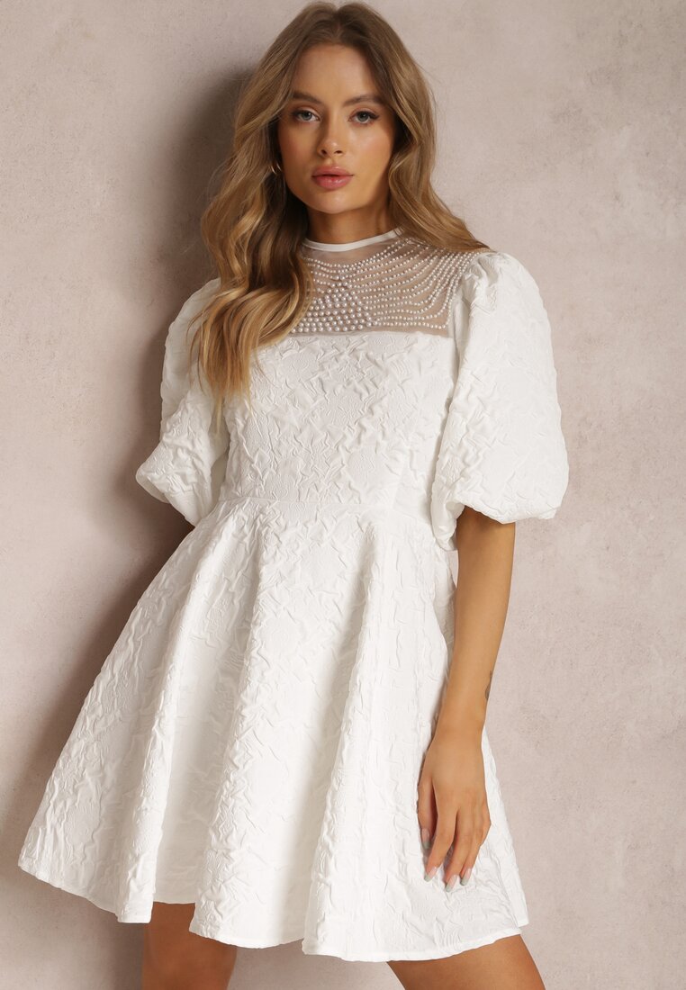Biała Sukienka Asoope