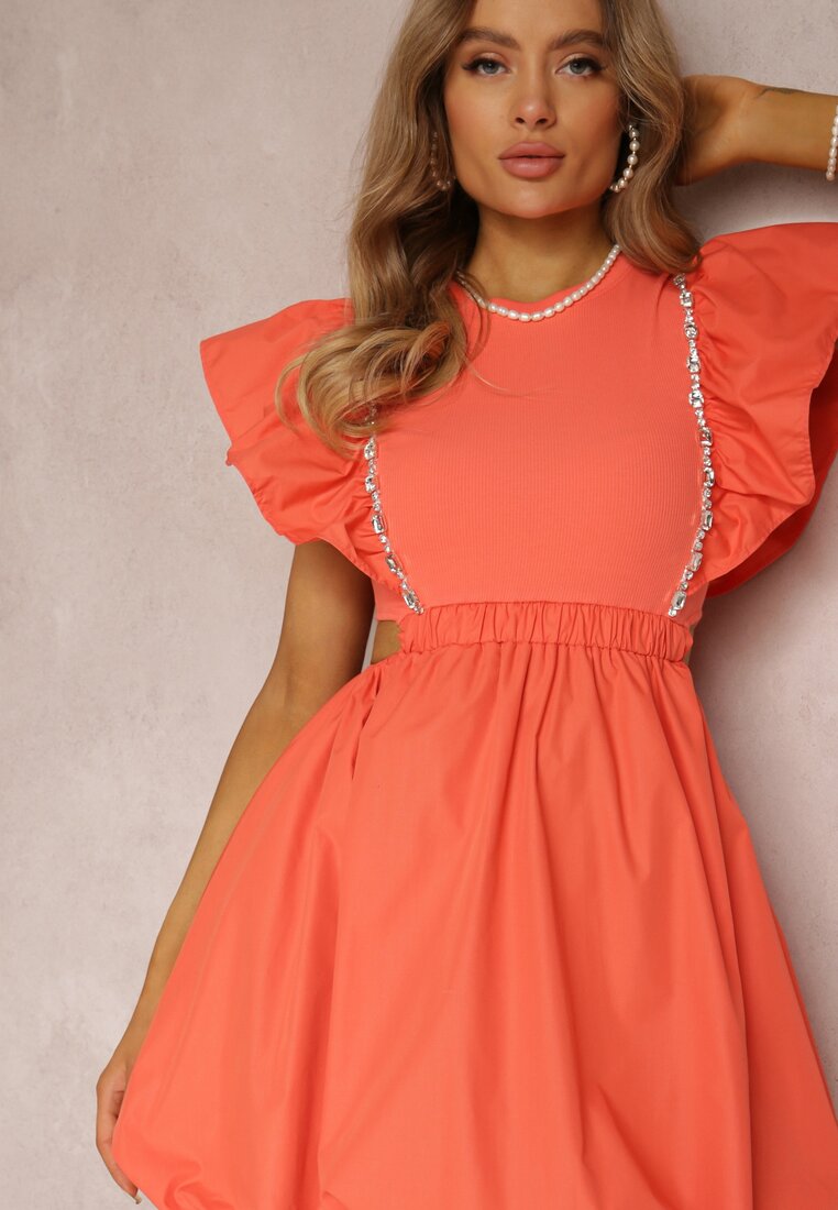 Pomarańczowa Sukienka Naeseris