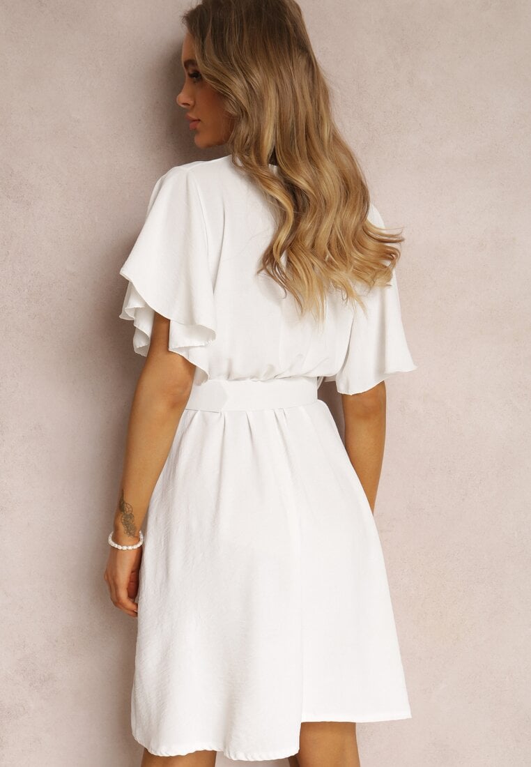 Biała Sukienka Alematea