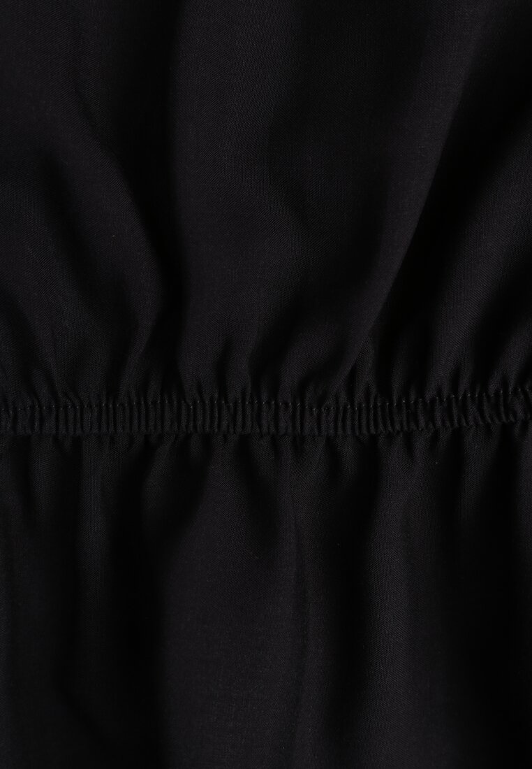 Czarna Sukienka z Wiskozy Jonmy