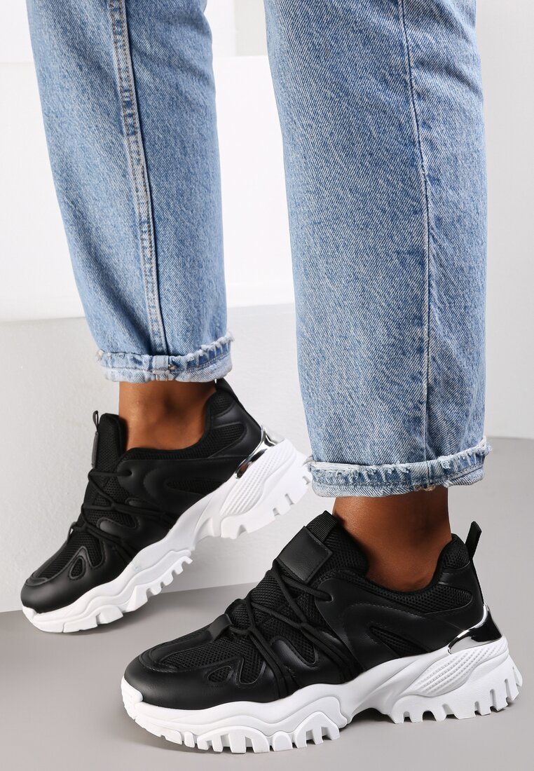 Czarne Sneakersy Mirthe