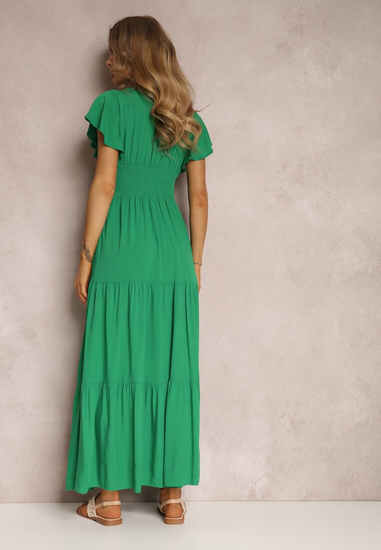 Zielona Sukienka z Wiskozy Lobsy
