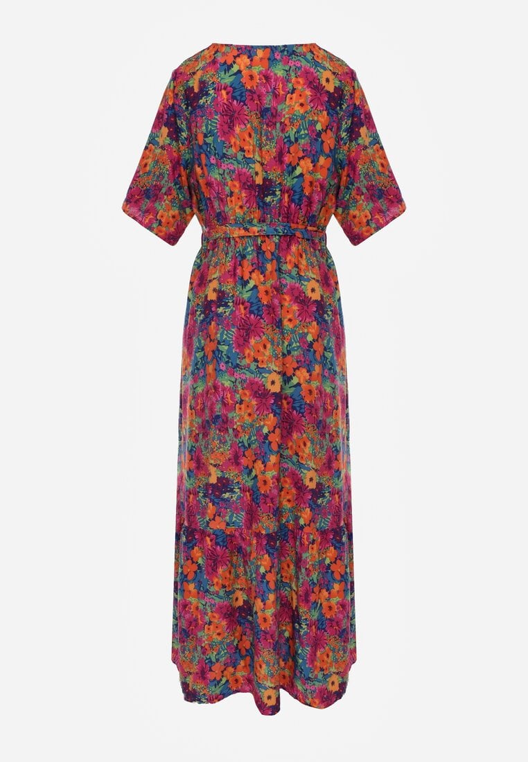 Różowa Sukienka z Wiskozy Lylian