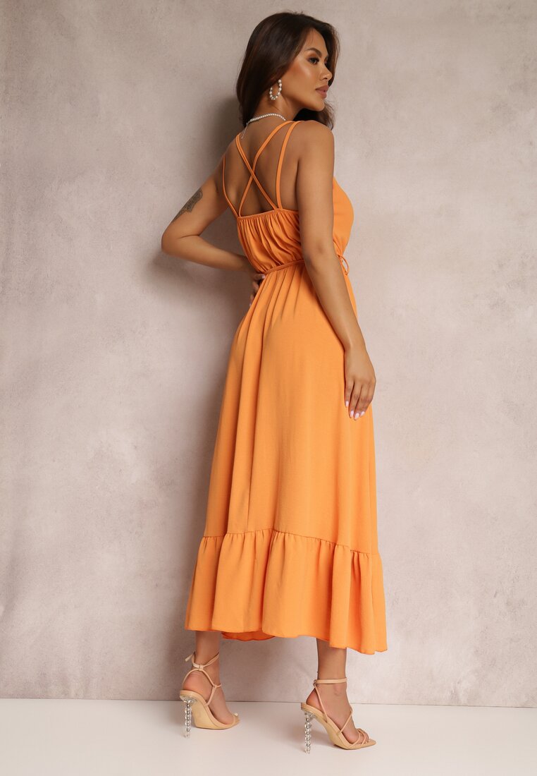 Pomarańczowa Sukienka Myrness