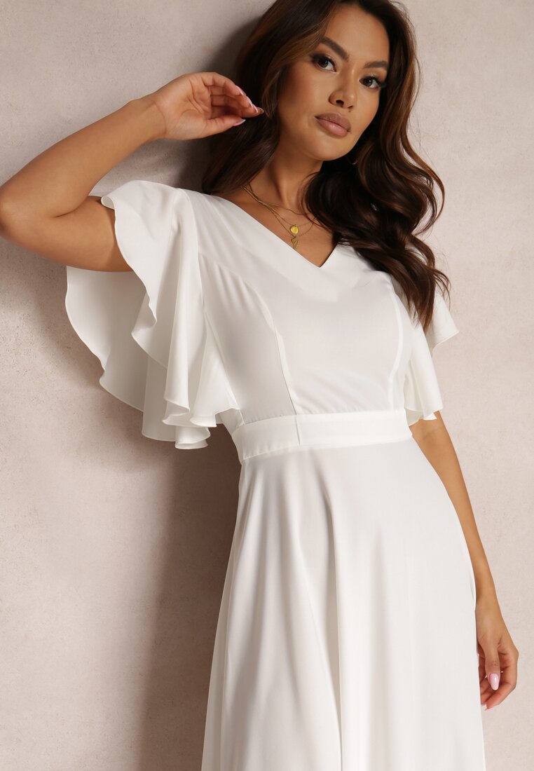 Biała Sukienka Bouchard