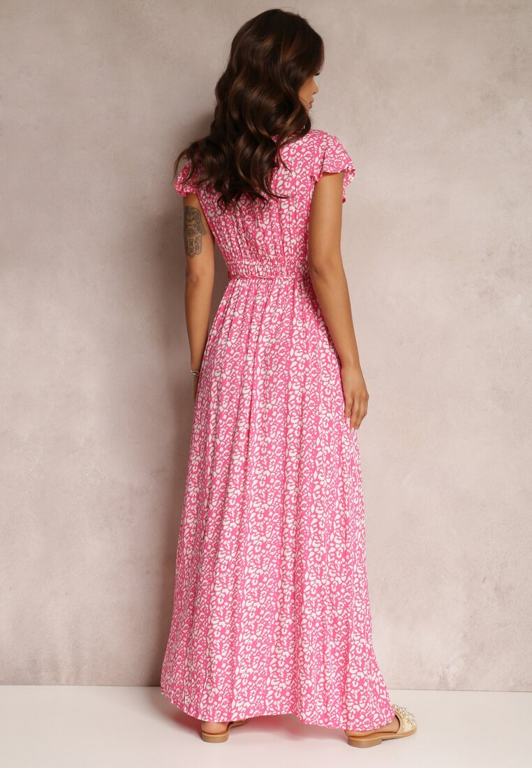 Różowa Sukienka z Wiskozy Appamene