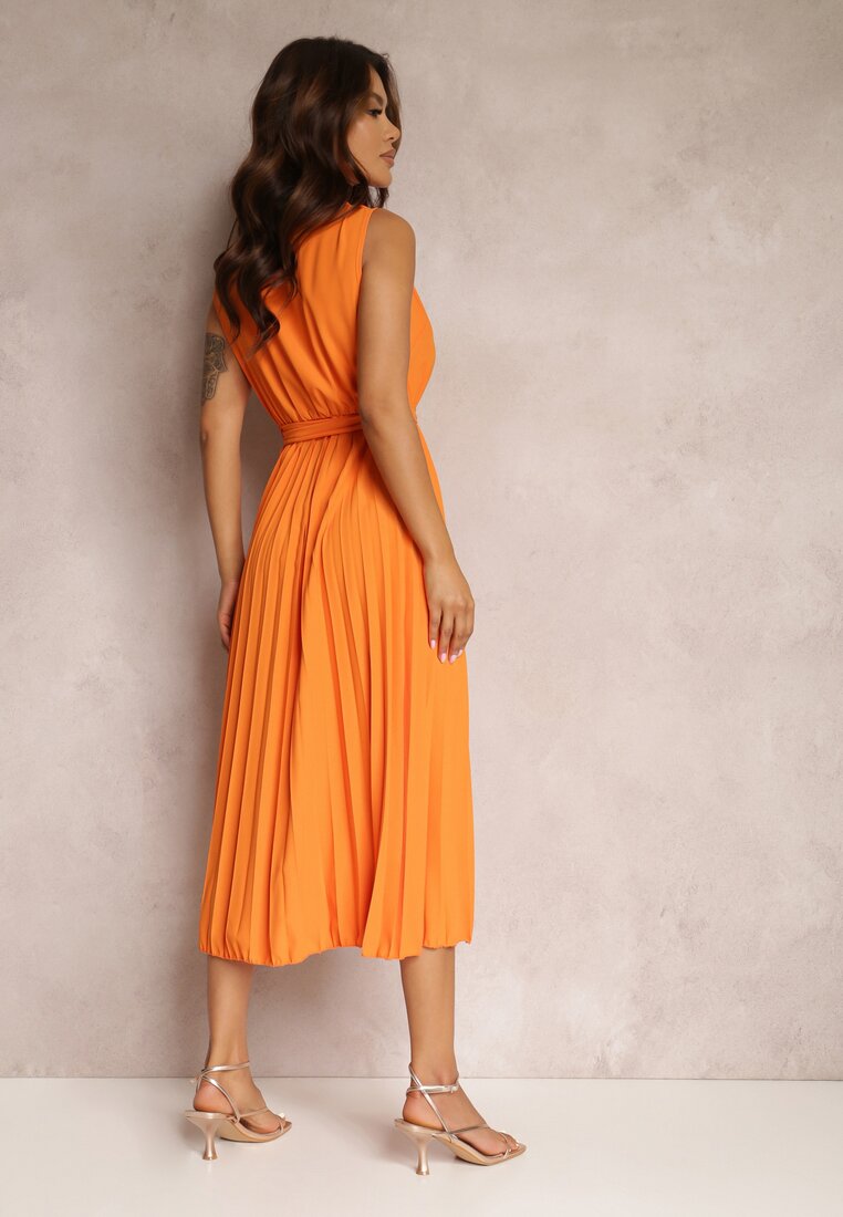 Pomarańczowa Sukienka Volantis