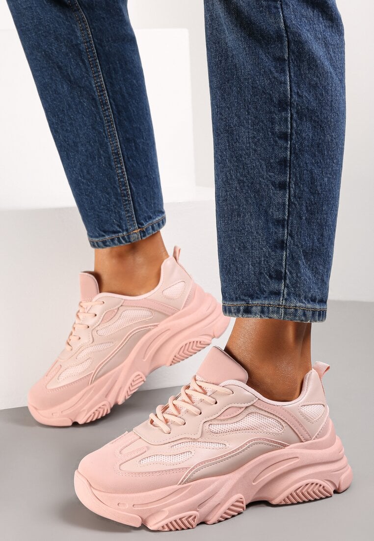 Różowe Sneakersy Linde