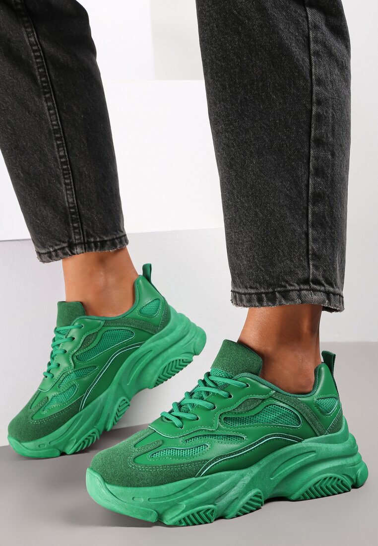 Zielone Sneakersy Linde