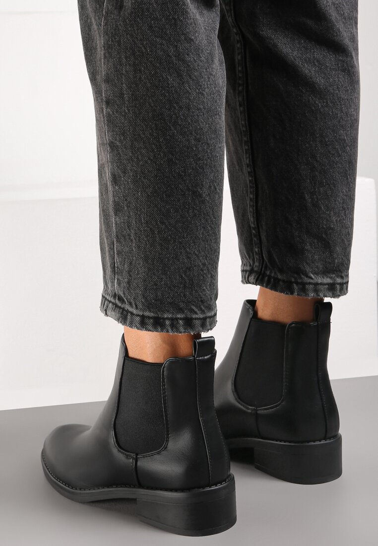 Botine negre Beak