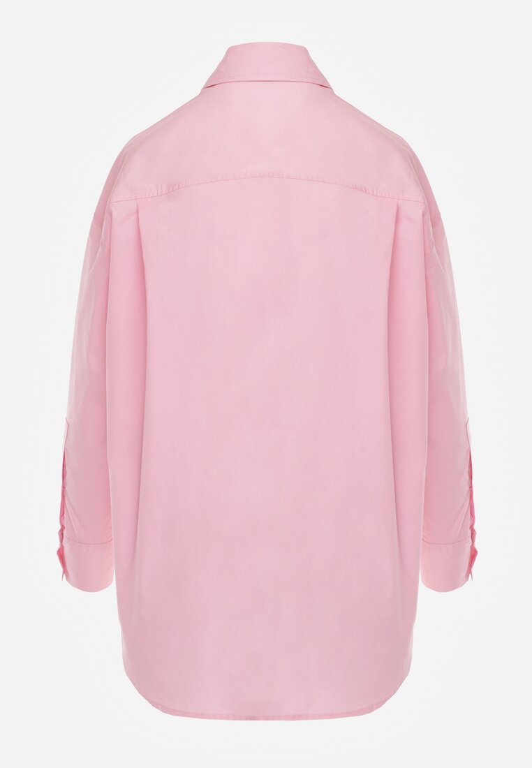 Jasnoróżowa Koszula Bawełniana Aquida