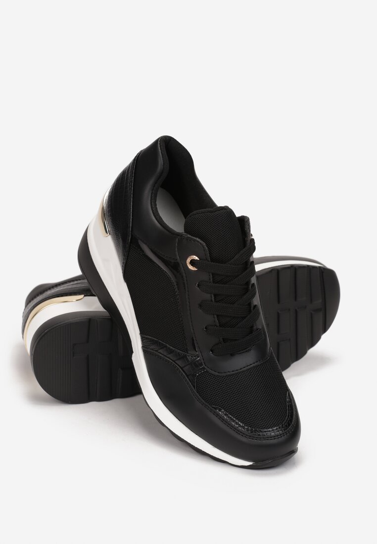 Czarne Sneakersy Alemene