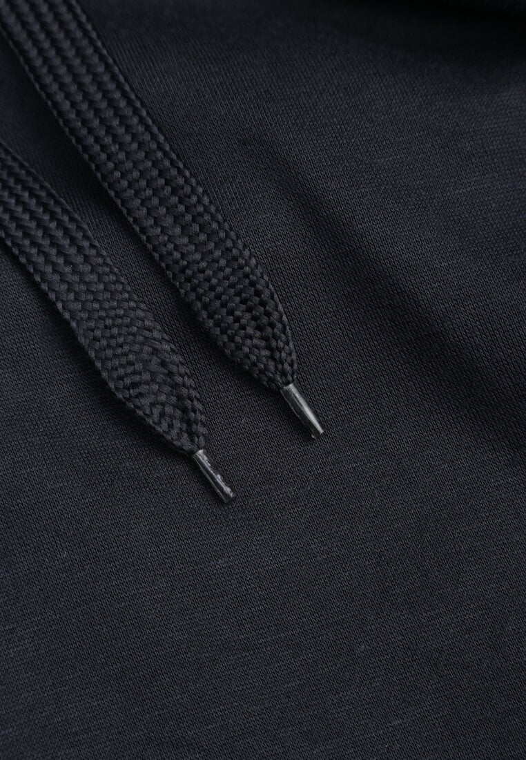 Granatowa Bluza  z Kapturem Corbetes