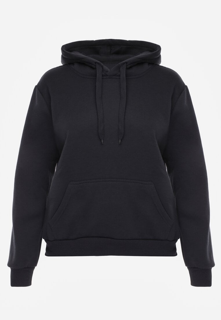 Granatowa Bluza  z Kapturem Corbetes