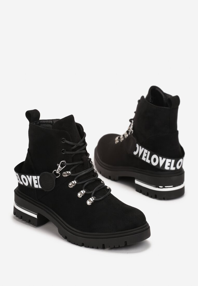 Botine negre Zoette