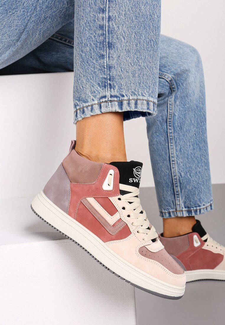 Ciemnoróżowe Sneakersy Maeramia