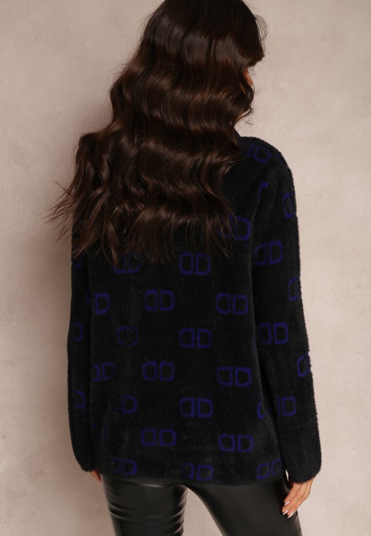 Cardigan Negru-Albastru Inchis Admades