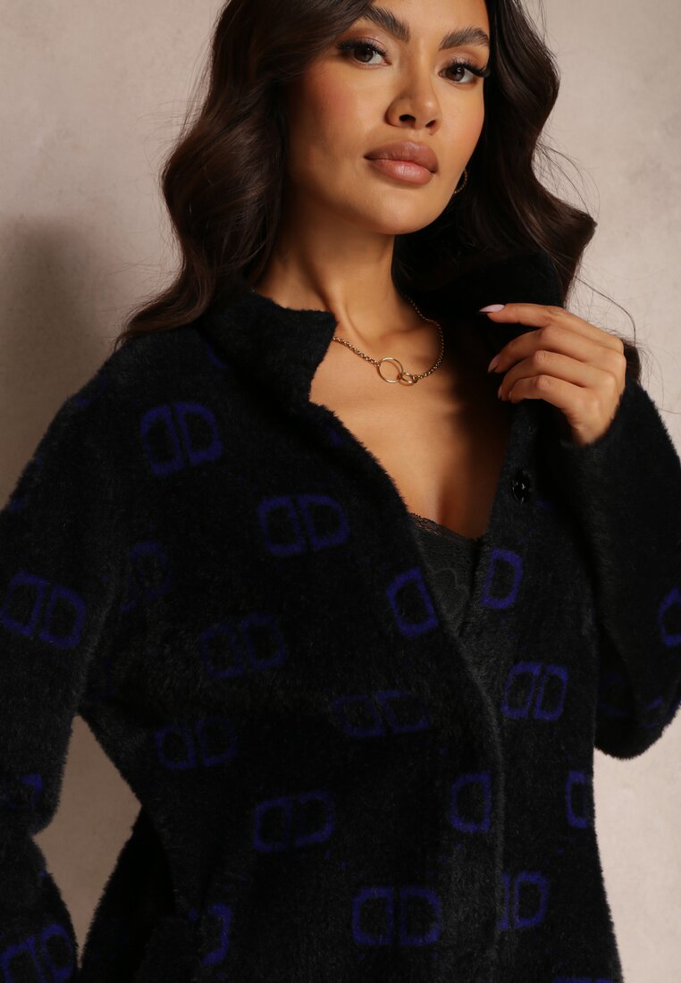 Cardigan Negru-Albastru Inchis Admades