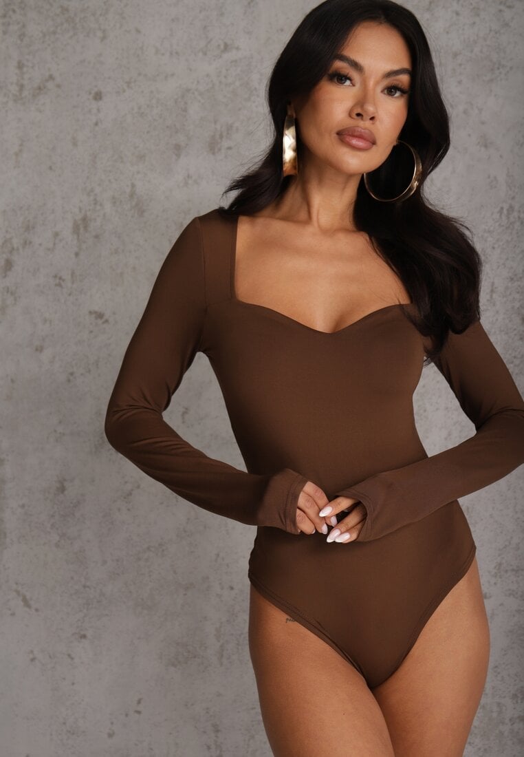 Body maro cu decolteu pătrat Macotte