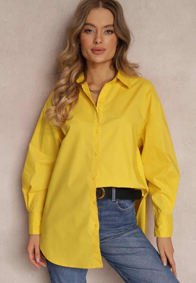 Żółta Koszula Bawełniana Aquida