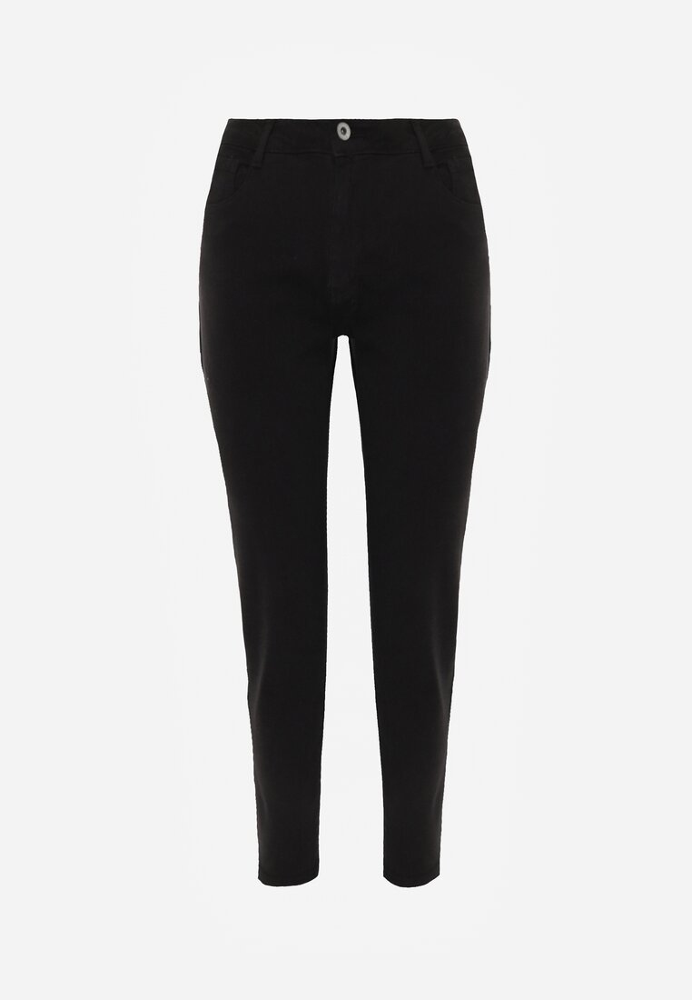 Jeansuri negre Mom Fit talie inalta Kasena