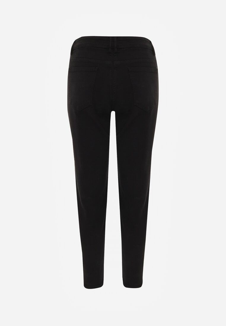 Jeansuri negre Mom Fit talie inalta Kasena