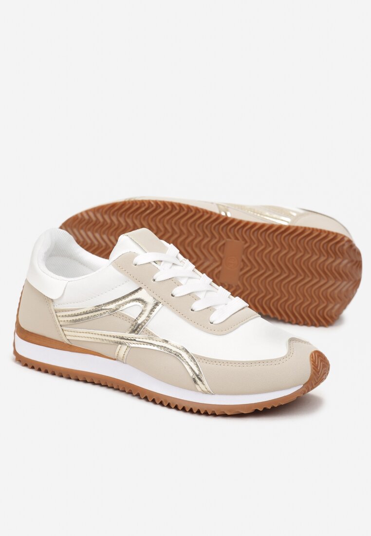 Sneakers Aurii Virani cu Șireturi până la Gleznă